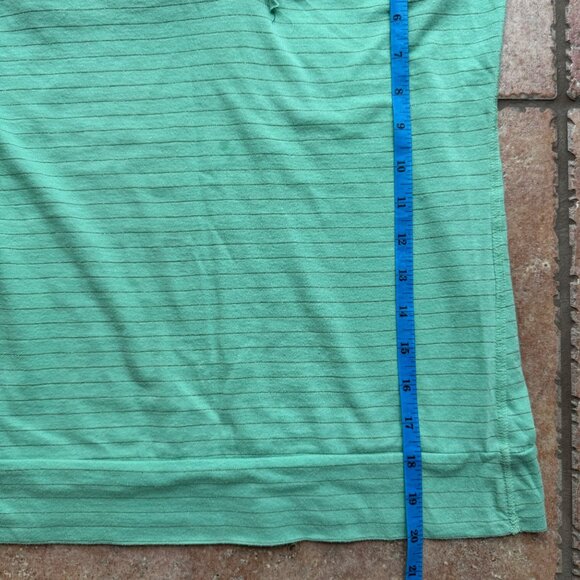 Green striped ruffle tank top women’s L coquette fairycore 2000s spring - Picture 8 of 8